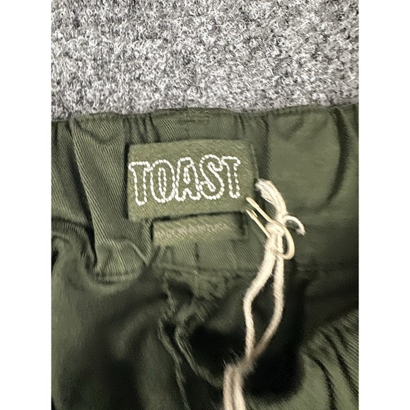 Toast Women's Gabi Cotton Pull On Pants Loden In "Olive" Be Green Size 16 - Picture 8 of 10